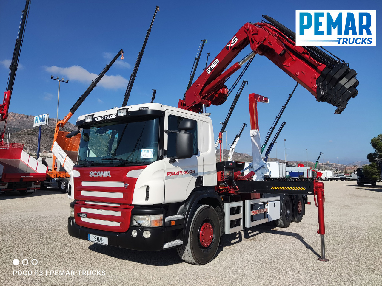 Камион с кран SCANIA P 420 GRUA GANCHO MULTILIFT 6X2: снимка 29