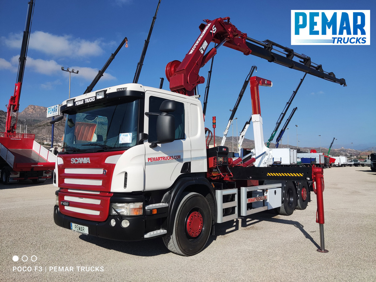 SCANIA P 420 GRUA GANCHO MULTILIFT 6X2 - Камион с кран: снимка 1 SCANIA P 420 GRUA GANCHO MULTILIFT 6X2 - Камион с кран: снимка 1