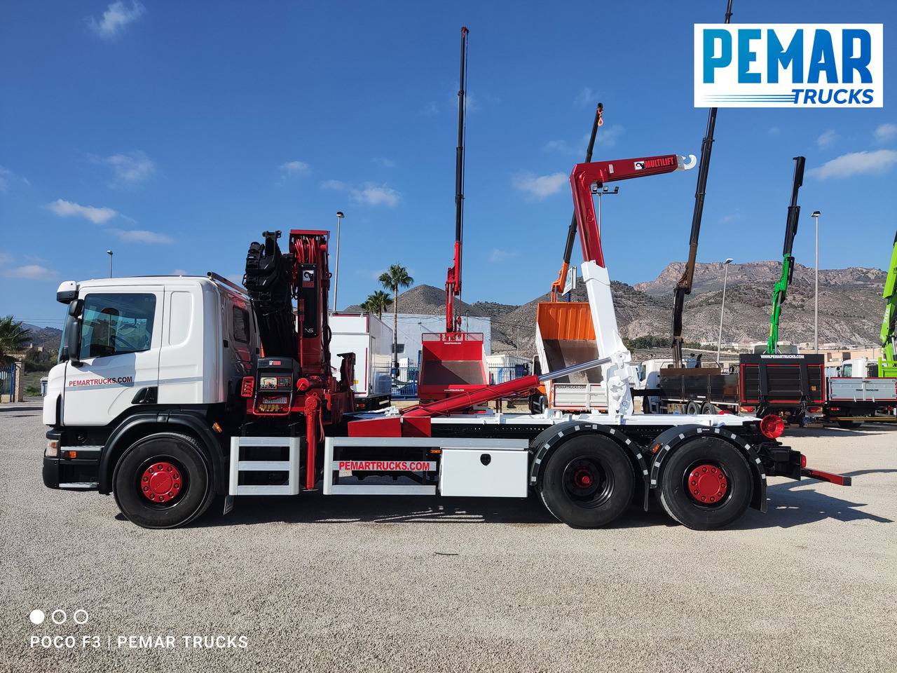 Камион с кран SCANIA P 420 GRUA GANCHO MULTILIFT 6X2: снимка 14