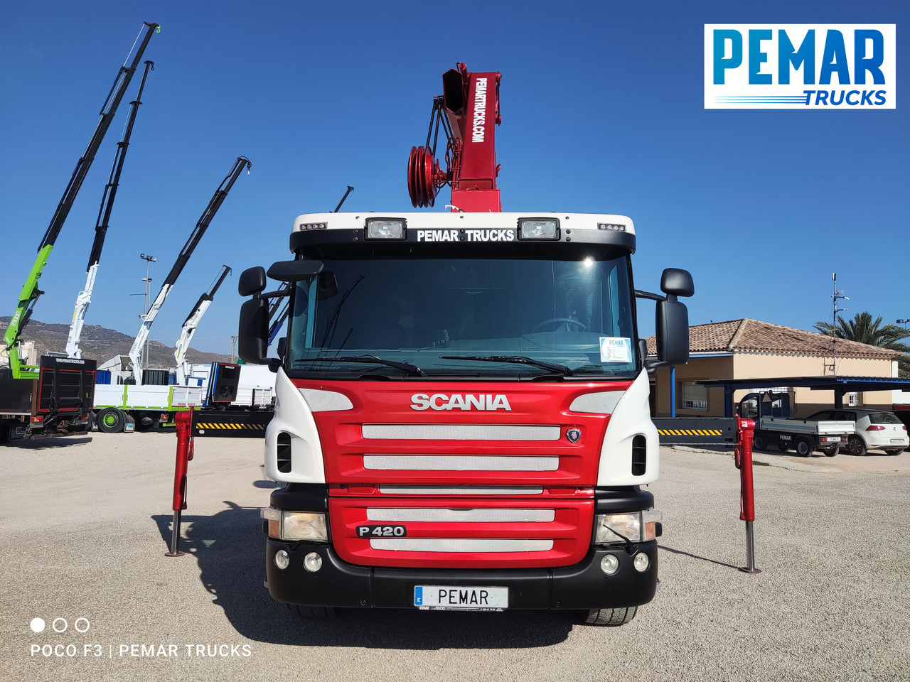 Камион с кран SCANIA P 420 GRUA GANCHO MULTILIFT 6X2: снимка 21