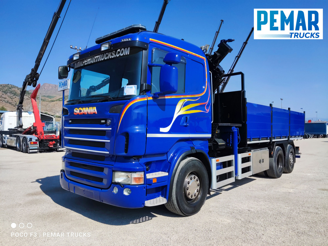 SCANIA R 420 6X2 GRUA PALFINGER PK 23002 BASCULANTE - Самосвал камион, Камион с кран: снимка 2 SCANIA R 420 6X2 GRUA PALFINGER PK 23002 BASCULANTE - Самосвал камион, Камион с кран: снимка 2