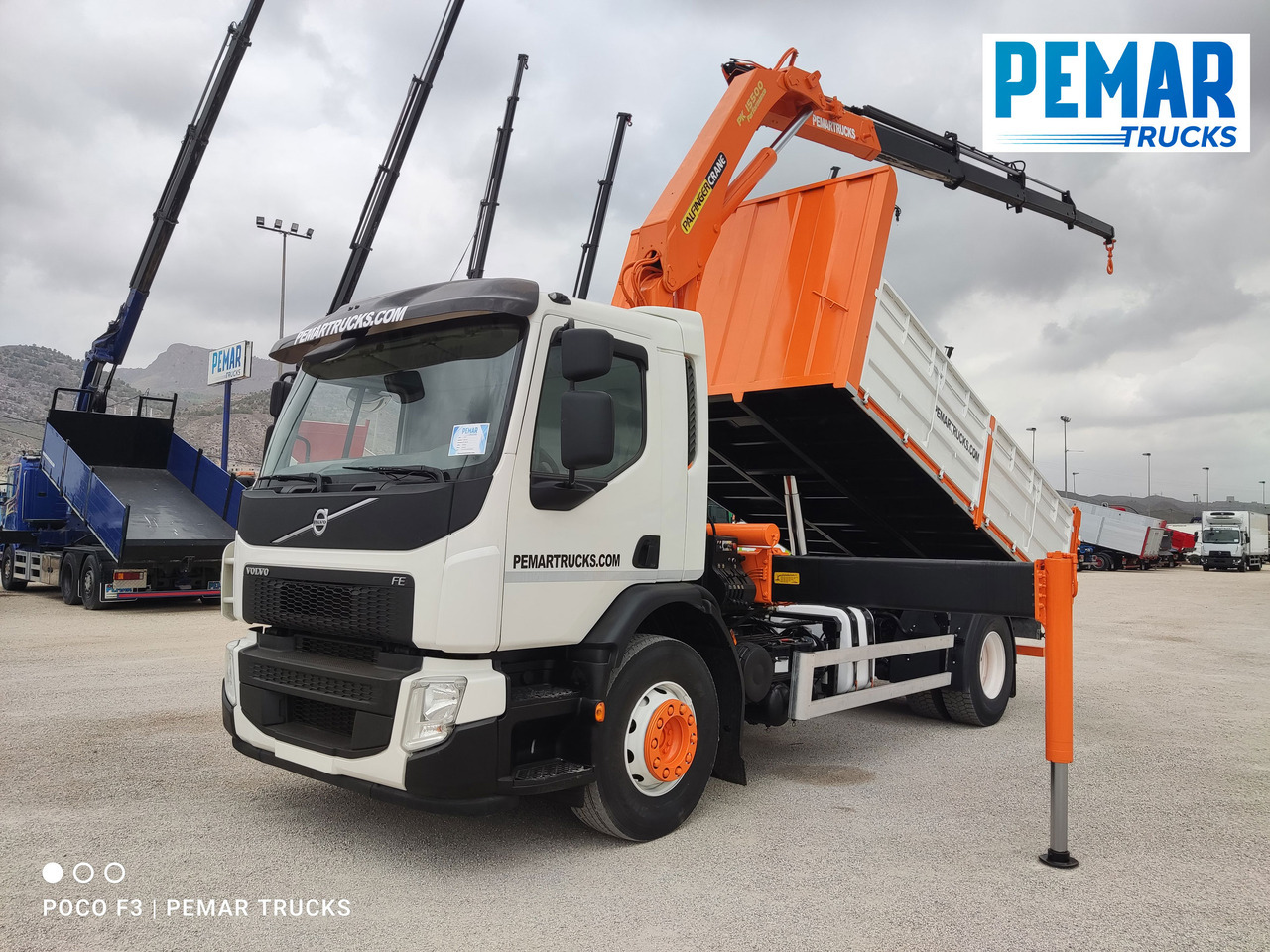 VOLVO FE 280 GRUA BASCULANTE 18T EURO 6 - Камион с кран: снимка 1 VOLVO FE 280 GRUA BASCULANTE 18T EURO 6 - Камион с кран: снимка 1