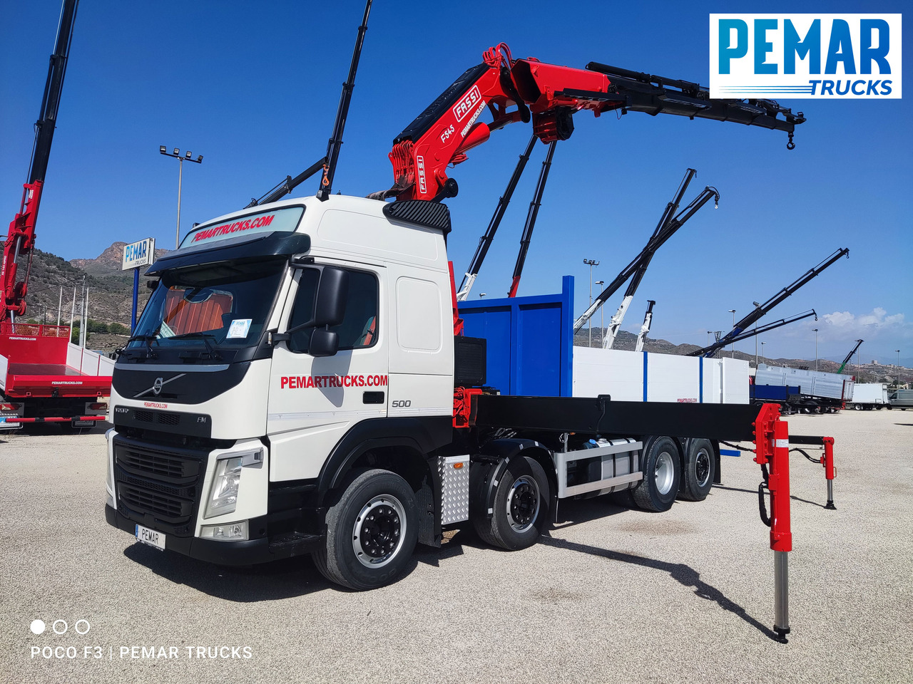 VOLVO FM 500 8X2 GRUA CAJA FIJA 32T - Камион с кран: снимка 1 VOLVO FM 500 8X2 GRUA CAJA FIJA 32T - Камион с кран: снимка 1