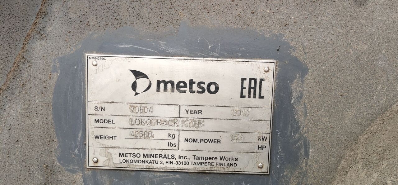 Metso Lokotrack LT106 JAW CRUSHER - Мобилна трошачка: снимка 2 Metso Lokotrack LT106 JAW CRUSHER - Мобилна трошачка: снимка 2