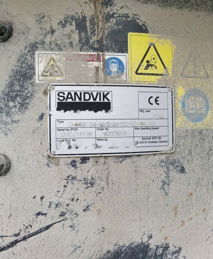 Sandvik CH660 Hydrocone - Конусна трошачка: снимка 2 Sandvik CH660 Hydrocone - Конусна трошачка: снимка 2