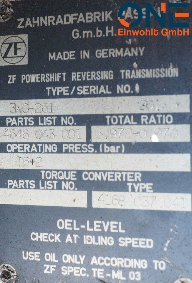 Getriebe ZF 3WG-261, 4646 043 001 - Скоростна кутия: снимка 5 Getriebe ZF 3WG-261, 4646 043 001 - Скоростна кутия: снимка 5
