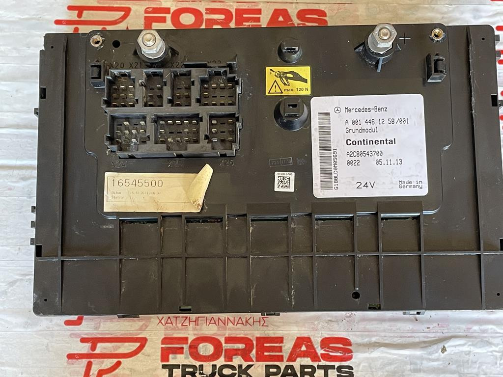 MERCEDES-BENZ ACTROS GRUNDMODUL - A 000 446 1258 - Предпазител за Камион: снимка 2 MERCEDES-BENZ ACTROS GRUNDMODUL - A 000 446 1258 - Предпазител за Камион: снимка 2