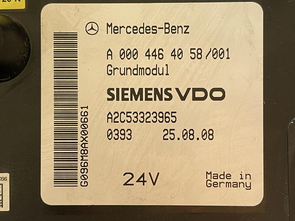 MERCEDES-BENZ ACTROS GRUNDMODUL - A 000 446 40 58 - Предпазител за Камион: снимка 3 MERCEDES-BENZ ACTROS GRUNDMODUL - A 000 446 40 58 - Предпазител за Камион: снимка 3