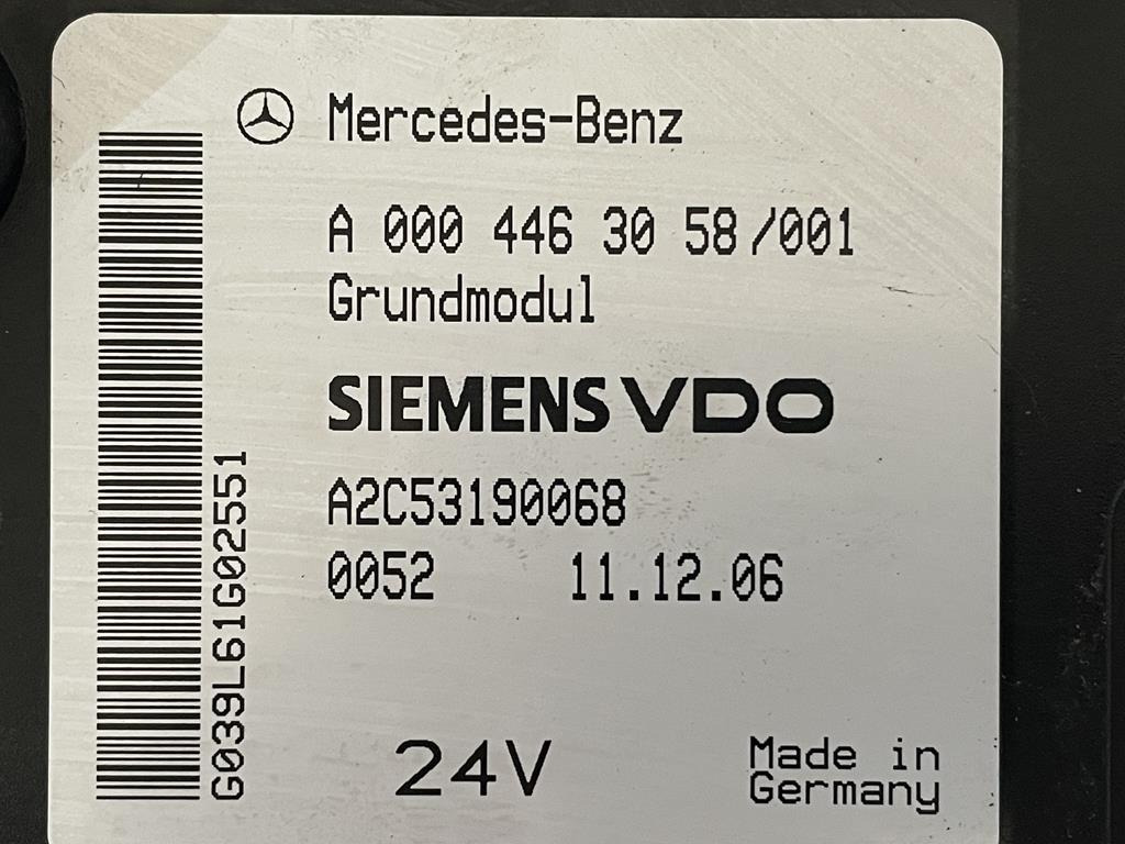 MERCEDES-BENZ ACTROS MP2 GRUNDMODUL - A 000 446 3058 - Предпазител за Камион: снимка 3 MERCEDES-BENZ ACTROS MP2 GRUNDMODUL - A 000 446 3058 - Предпазител за Камион: снимка 3