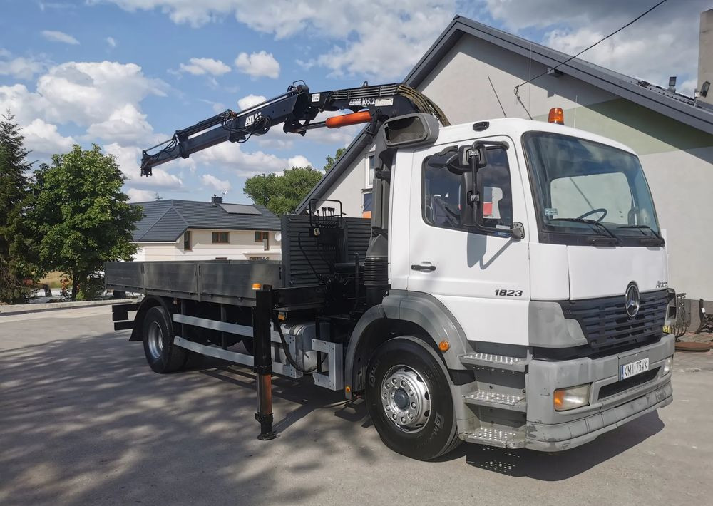 Mercedes-Benz Atego 1823 żuraw HDS Atlas 105.2 koła 315/80R22,5 - Бордови камион, Камион с кран: снимка 3 Mercedes-Benz Atego 1823 żuraw HDS Atlas 105.2 koła 315/80R22,5 - Бордови камион, Камион с кран: снимка 3