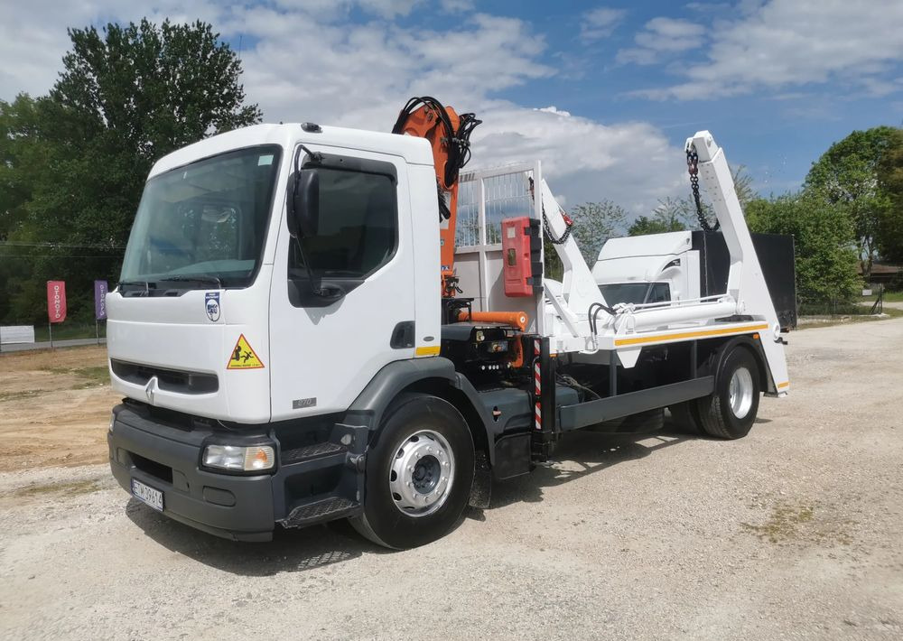 Renault Premium 270DCi + żuraw HDS Atlas 105.2 + Bramowiec MEILLER 12t Kontener - Мултилифт за контейнери камион, Камион с кран: снимка 1 Renault Premium 270DCi + żuraw HDS Atlas 105.2 + Bramowiec MEILLER 12t Kontener - Мултилифт за контейнери камион, Камион с кран: снимка 1
