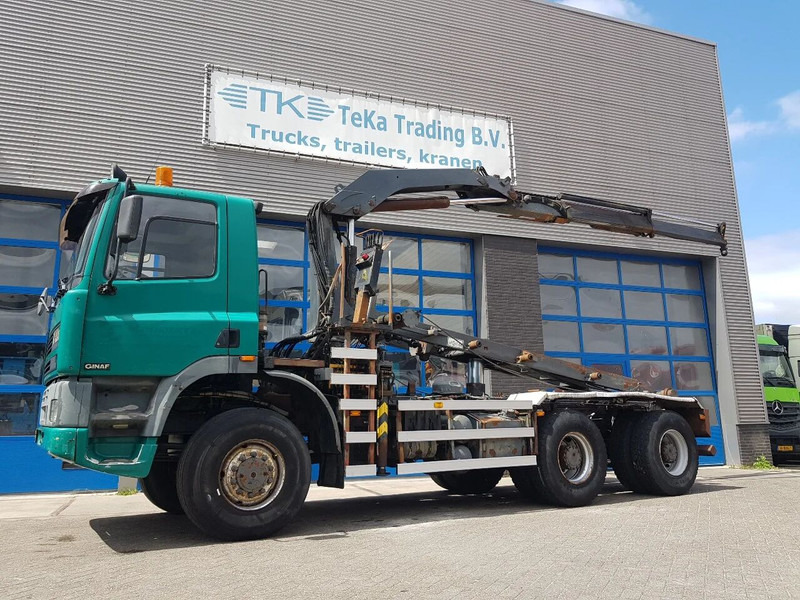 Ginaf M 3335 S 6x6 Palfinger PK 14080 + NCH - Камион с кабелна система, Камион с кран: снимка 1 Ginaf M 3335 S 6x6 Palfinger PK 14080 + NCH - Камион с кабелна система, Камион с кран: снимка 1