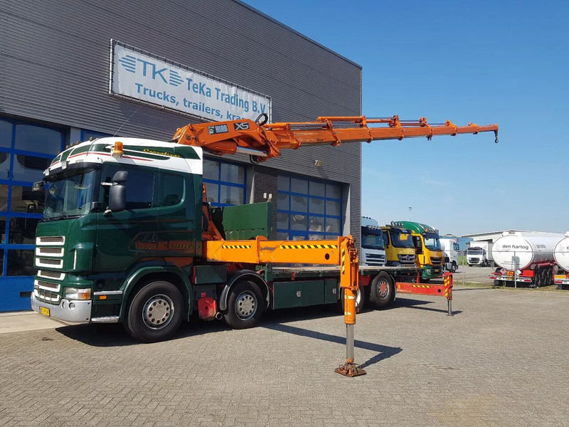 Scania R420 8x2 HIAB 800E-7 Hipro 80 ton/meter Winch Retarder - Бордови камион: снимка 1 Scania R420 8x2 HIAB 800E-7 Hipro 80 ton/meter Winch Retarder - Бордови камион: снимка 1