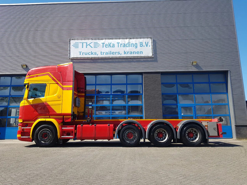 Scania R450 8x2 Topline ADR EX/II, EX/III, FL en AT SCR only - Контейнеровоз/ Сменна каросерия камион: снимка 3 Scania R450 8x2 Topline ADR EX/II, EX/III, FL en AT SCR only - Контейнеровоз/ Сменна каросерия камион: снимка 3