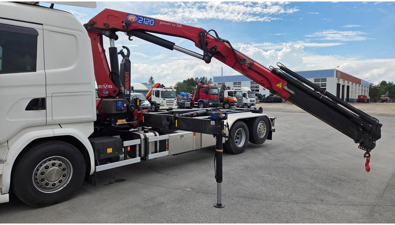 Scania G450 6X2*4 HMF 2120 crane 700 hours - Мултилифт с кука камион, Камион с кран: снимка 5 Scania G450 6X2*4 HMF 2120 crane 700 hours - Мултилифт с кука камион, Камион с кран: снимка 5