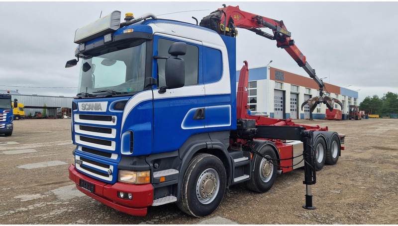 Scania R500 8X4 Epsilon E250Z95 - Мултилифт с кука камион, Камион с кран: снимка 1 Scania R500 8X4 Epsilon E250Z95 - Мултилифт с кука камион, Камион с кран: снимка 1