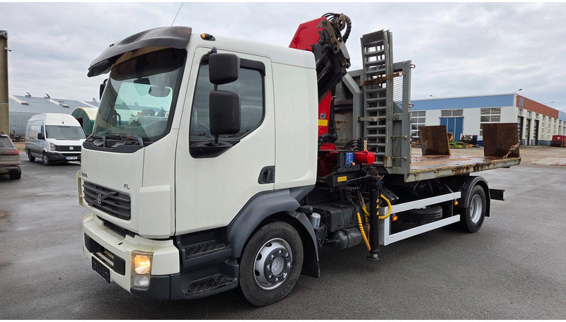Volvo FL280 4X2 HMF 1560 + platform - Мултилифт с кука камион, Камион с кран: снимка 1 Volvo FL280 4X2 HMF 1560 + platform - Мултилифт с кука камион, Камион с кран: снимка 1