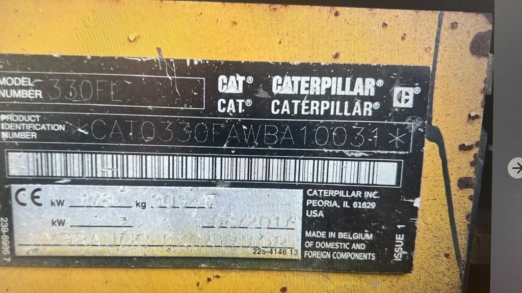 CAT 330 FL (Under Preparation) - Верижен багер: снимка 2 CAT 330 FL (Under Preparation) - Верижен багер: снимка 2