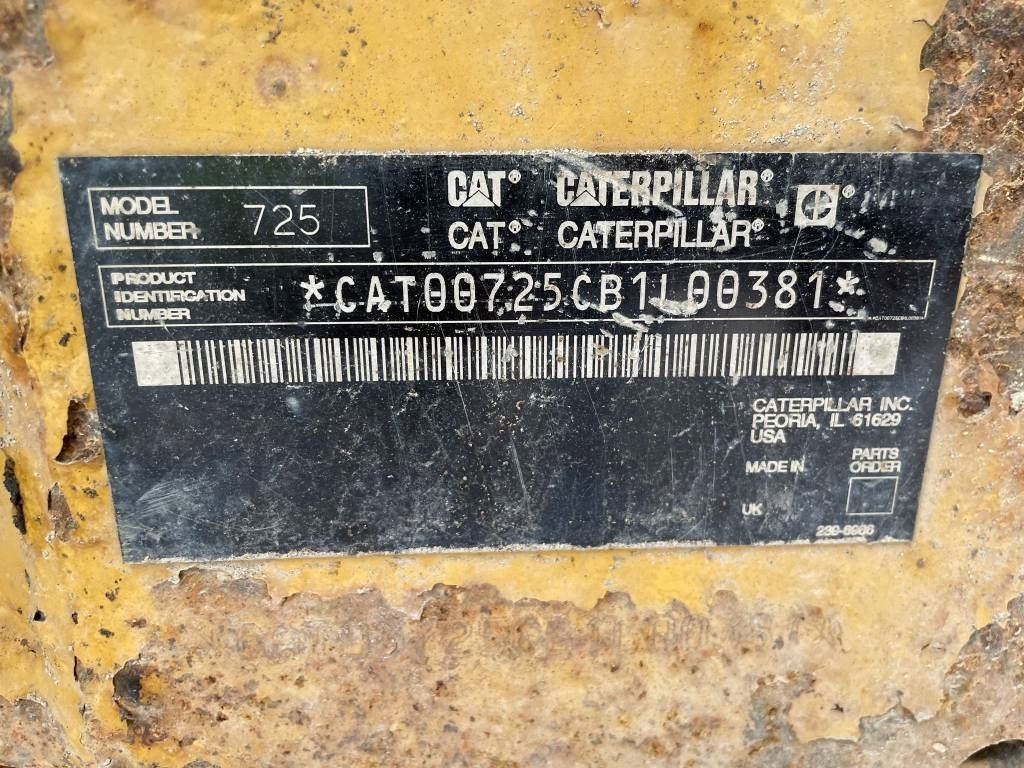 Съчленен самосвал CAT 725 (CE certified - good working condition): снимка 10