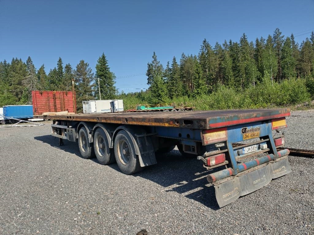 GT trailer Vahva tasalava,hyvillä sidontapisteillä - Бордово полуремарке/ Платформа: снимка 1 GT trailer Vahva tasalava,hyvillä sidontapisteillä - Бордово полуремарке/ Платформа: снимка 1