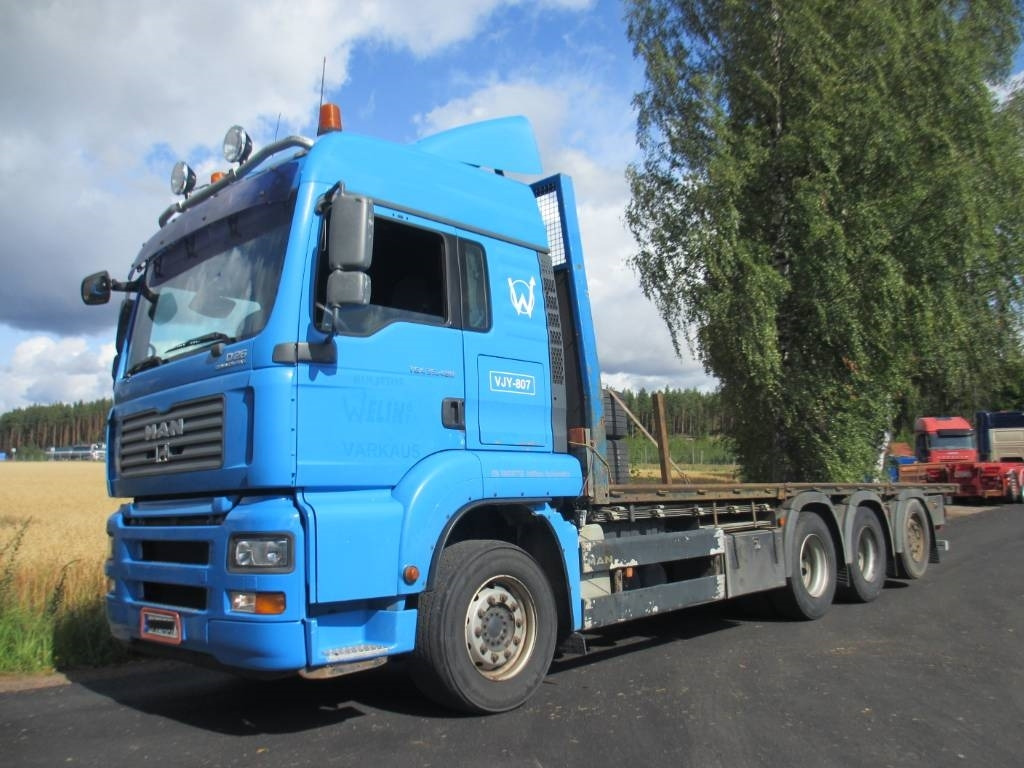 MAN 33.480 8x4 rahtilavalla,jatkoperä - Бордови камион: снимка 1 MAN 33.480 8x4 rahtilavalla,jatkoperä - Бордови камион: снимка 1
