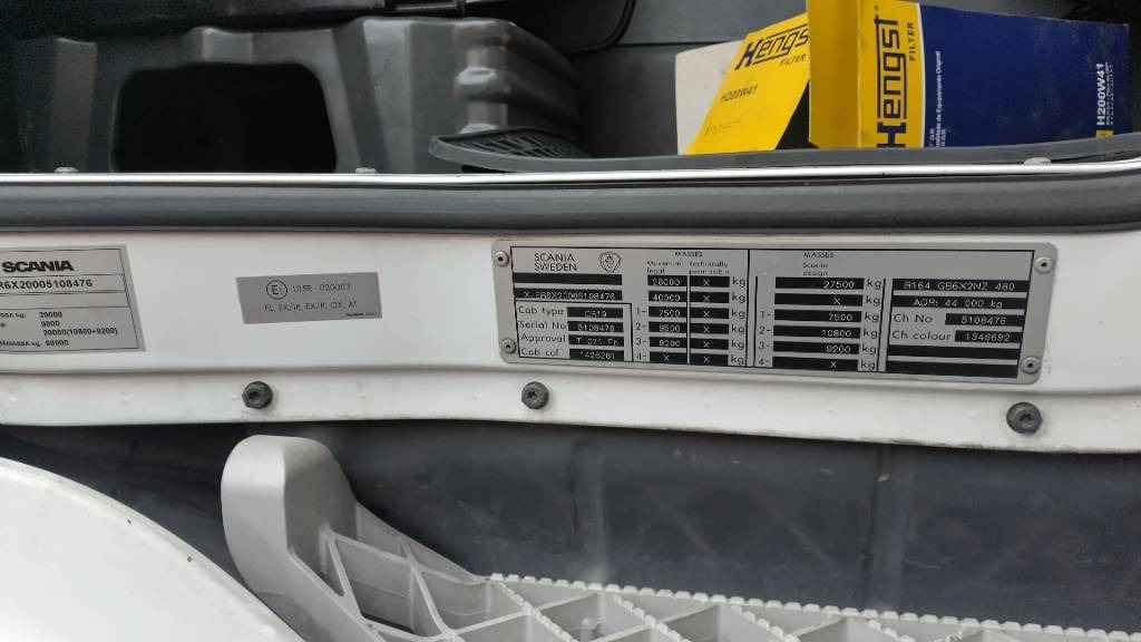 Scania R164 480 rautajouset,av4100mm , ADR. HIENO!! - Шаси кабина: снимка 5 Scania R164 480 rautajouset,av4100mm , ADR. HIENO!! - Шаси кабина: снимка 5
