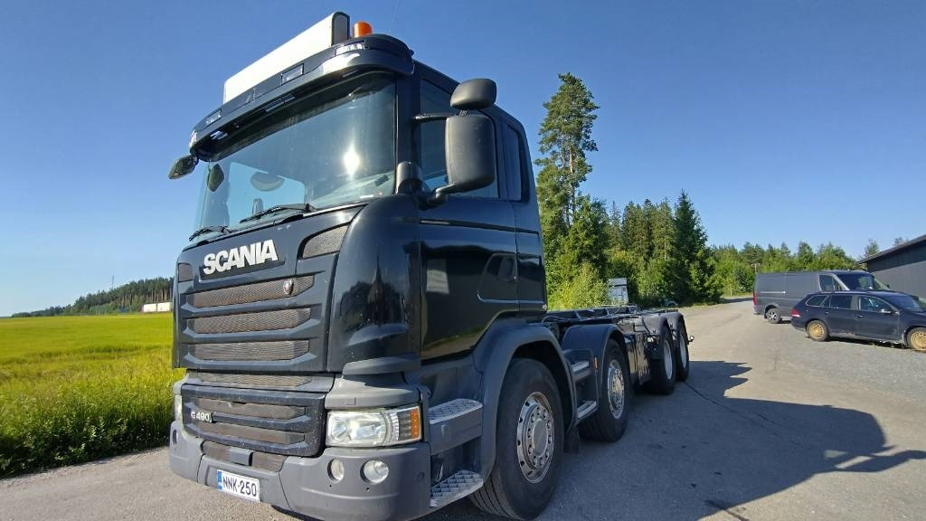 Мултилифт за контейнери камион Scania R490 8x4 multilift vaijerilaite,napaperät: снимка 9