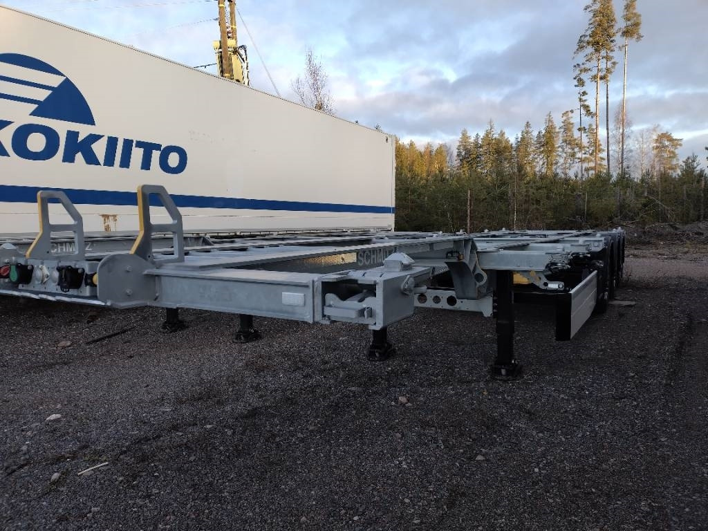 Нови Контейнеровоз/ Сменна каросерия полуремарке Schmitz Hanhenkaula kontti kärry, jatkoperä,sinkitty UUSI: снимка 1