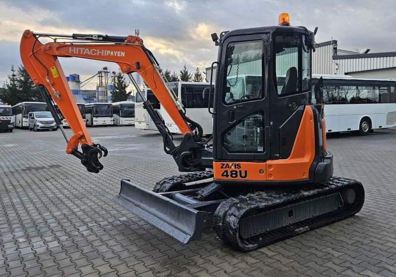 Hitachi ZX48U-5A CLR / 3 ŁYŻKI / SPROWADZONA / 2 300 MTH - Верижен багер: снимка 1 Hitachi ZX48U-5A CLR / 3 ŁYŻKI / SPROWADZONA / 2 300 MTH - Верижен багер: снимка 1