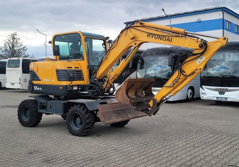 Hyundai ROBEX 55W-9 EXCAVATOR / SPROWADZONY Z FRANCJI - Колесен багер: снимка 1 Hyundai ROBEX 55W-9 EXCAVATOR / SPROWADZONY Z FRANCJI - Колесен багер: снимка 1