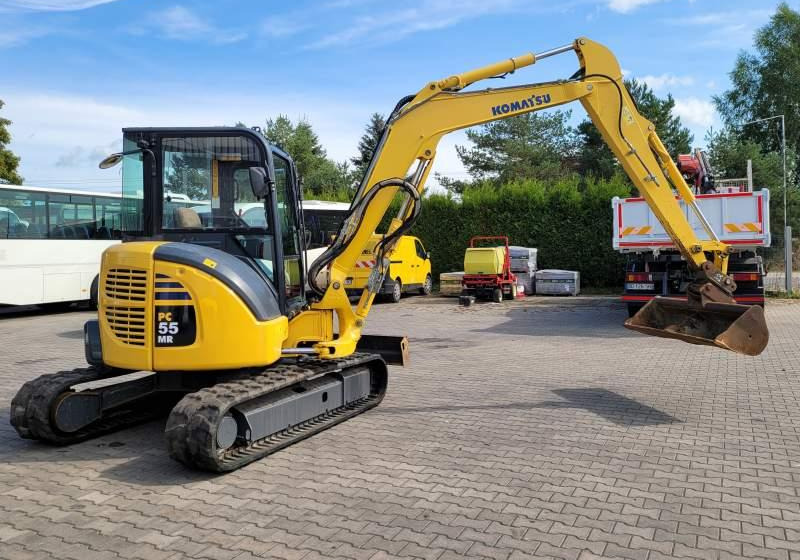 Верижен багер Komatsu PC55MR-3 / SPROWADZONA / 4 380 MTH: снимка 9