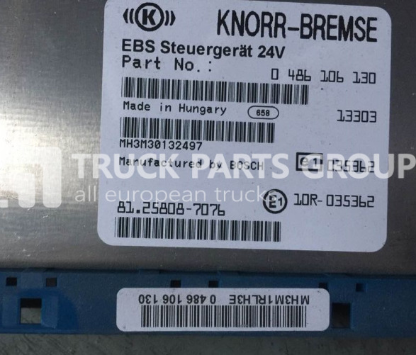 MAN TGX, TGL, TGS, TGM, EBS control unit, electronic brake system, 0 control unit - Блок за управление за Камион: снимка 1 MAN TGX, TGL, TGS, TGM, EBS control unit, electronic brake system, 0 control unit - Блок за управление за Камион: снимка 1