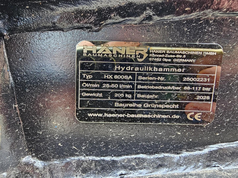 Haner HX600SA - Хидравличен чук за Багер: снимка 5 Haner HX600SA - Хидравличен чук за Багер: снимка 5