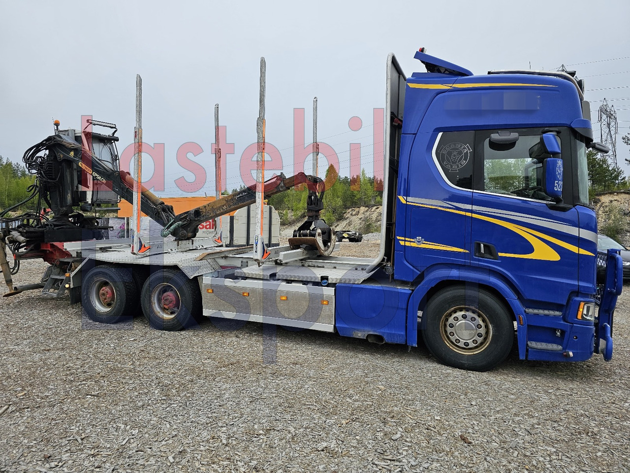 Scania R650 - Камион за дърва, Камион с кран: снимка 1 Scania R650 - Камион за дърва, Камион с кран: снимка 1
