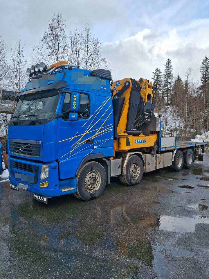 Volvo FH 500 8x2 Retarder Effer 955 S8 +JIB S8 Winch Only 160Tkm - Бордови камион, Камион с кран: снимка 3 Volvo FH 500 8x2 Retarder Effer 955 S8 +JIB S8 Winch Only 160Tkm - Бордови камион, Камион с кран: снимка 3