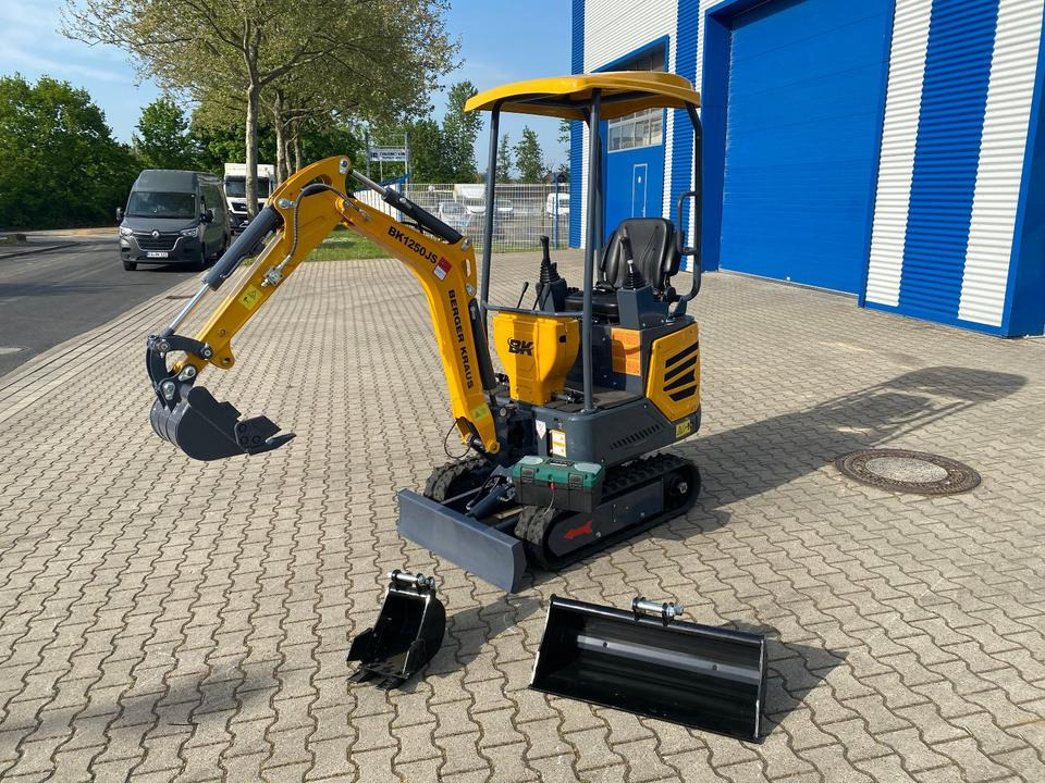 Minibagger BK1250JS + Schaufelpaket *INKL.19% MWST*KUBOTA*BERGER KRAUS*JOYSTICK*SOFORT!* - Мини багер: снимка 1 Minibagger BK1250JS + Schaufelpaket *INKL.19% MWST*KUBOTA*BERGER KRAUS*JOYSTICK*SOFORT!* - Мини багер: снимка 1