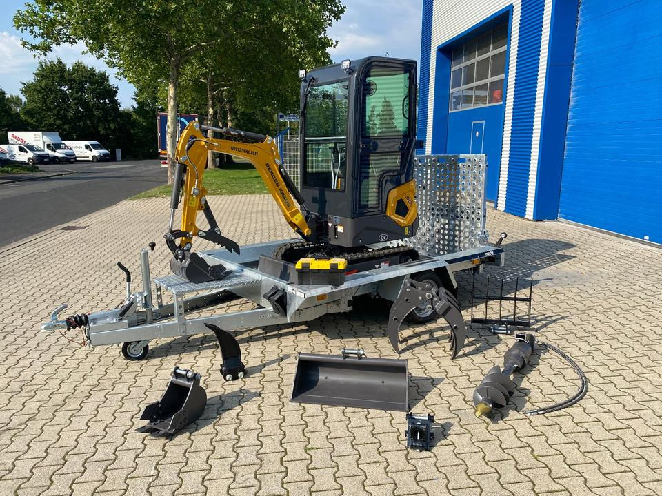Minibagger BK1250KJSR + Tieflader + Zubehör *INKL.19% MWST*BERGER KRAUS*VERSTELLFAHRWERK* KUBOTA*SOFORT!* - Мини багер: снимка 1 Minibagger BK1250KJSR + Tieflader + Zubehör *INKL.19% MWST*BERGER KRAUS*VERSTELLFAHRWERK* KUBOTA*SOFORT!* - Мини багер: снимка 1