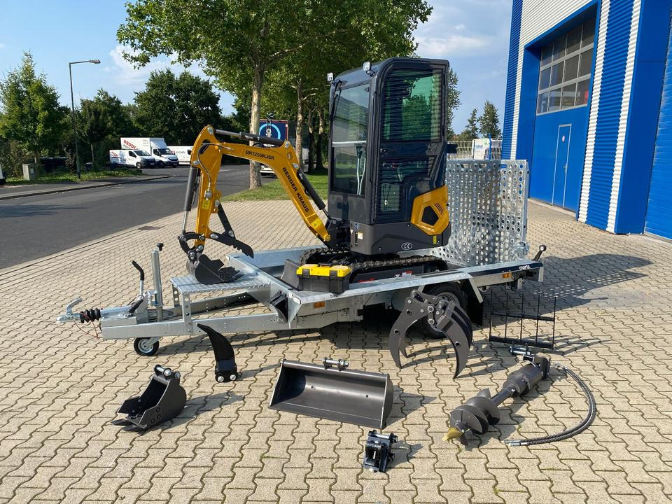 Minibagger BK1250KJSR + Tieflader + Zubehör *INKL.19% MWST*BERGER KRAUS*VERSTELLFAHRWERK* KUBOTA*SOFORT!* - Мини багер: снимка 2 Minibagger BK1250KJSR + Tieflader + Zubehör *INKL.19% MWST*BERGER KRAUS*VERSTELLFAHRWERK* KUBOTA*SOFORT!* - Мини багер: снимка 2