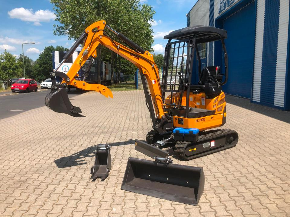 Minibagger BK1700JS + Schaufelpaket *INKL.19% MWST*BERGER KRAUS*KUBOTA*JOYST*SOFORT! - Мини багер: снимка 1 Minibagger BK1700JS + Schaufelpaket *INKL.19% MWST*BERGER KRAUS*KUBOTA*JOYST*SOFORT! - Мини багер: снимка 1