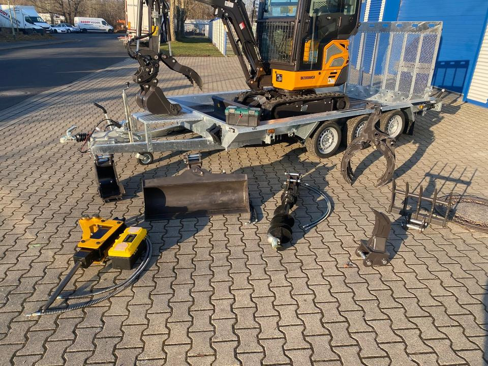 Minibagger BK2000NKSR + Tieflader + Zubehör *INKL.19% MWST*BERGER KRAUS*KUBOTA* KLIMA*SCHWENKARM*VERSTELLFAHRWERK* - Мини багер: снимка 2 Minibagger BK2000NKSR + Tieflader + Zubehör *INKL.19% MWST*BERGER KRAUS*KUBOTA* KLIMA*SCHWENKARM*VERSTELLFAHRWERK* - Мини багер: снимка 2