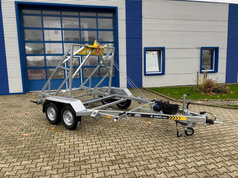 Кабелно ремарке Vermietung / Kabelanhänger 3500KG E-Winde / Nutzlast 2825KG / Kabeltrommel-Anhänger / Glasfaser/ 3 Tage: снимка 8