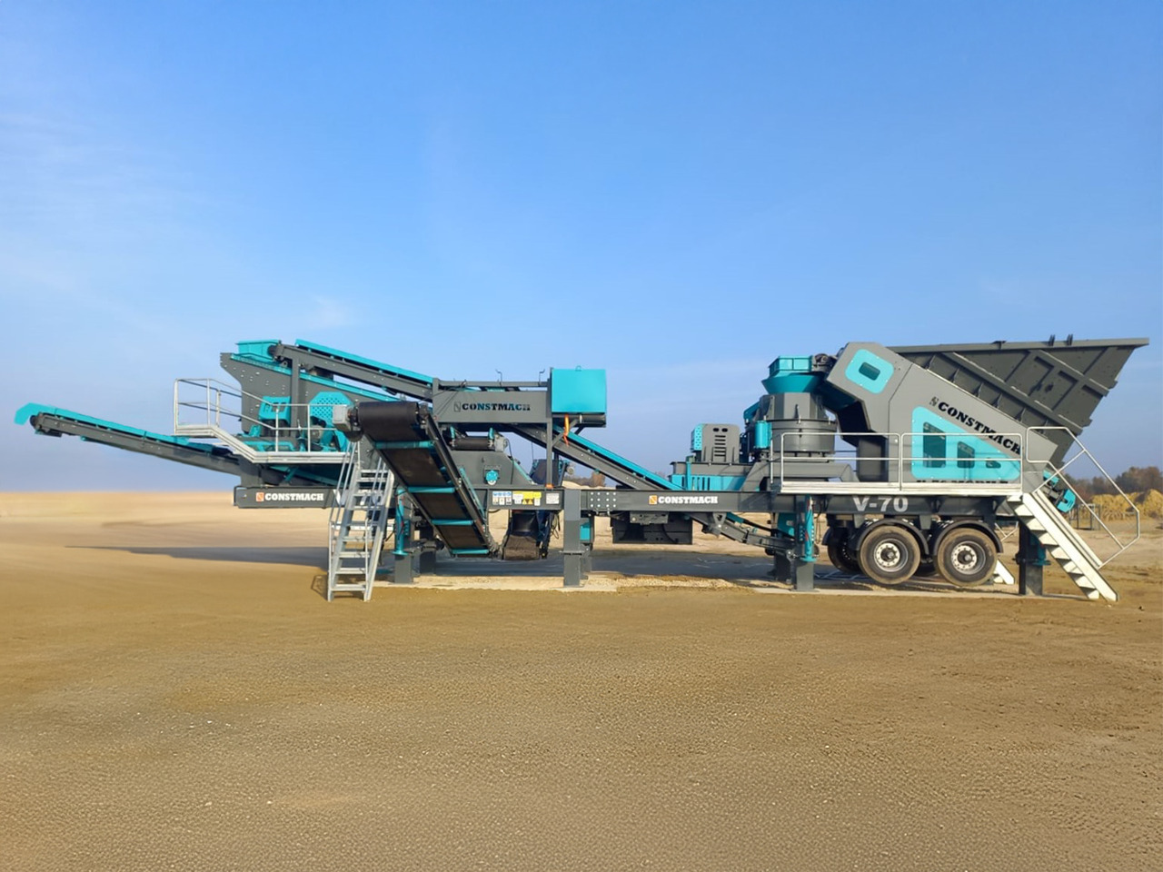 Constmach Mobiler Brecher mit vertikaler Welle und einer Kapazität von 200 t/h - Мобилна трошачка: снимка 1 Constmach Mobiler Brecher mit vertikaler Welle und einer Kapazität von 200 t/h - Мобилна трошачка: снимка 1