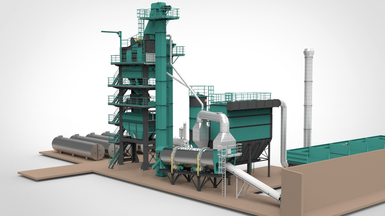 Constmach Stationary Asphalt Plant Delivered in Stock 2 Year Warranty - Асфалтова база: снимка 2 Constmach Stationary Asphalt Plant Delivered in Stock 2 Year Warranty - Асфалтова база: снимка 2
