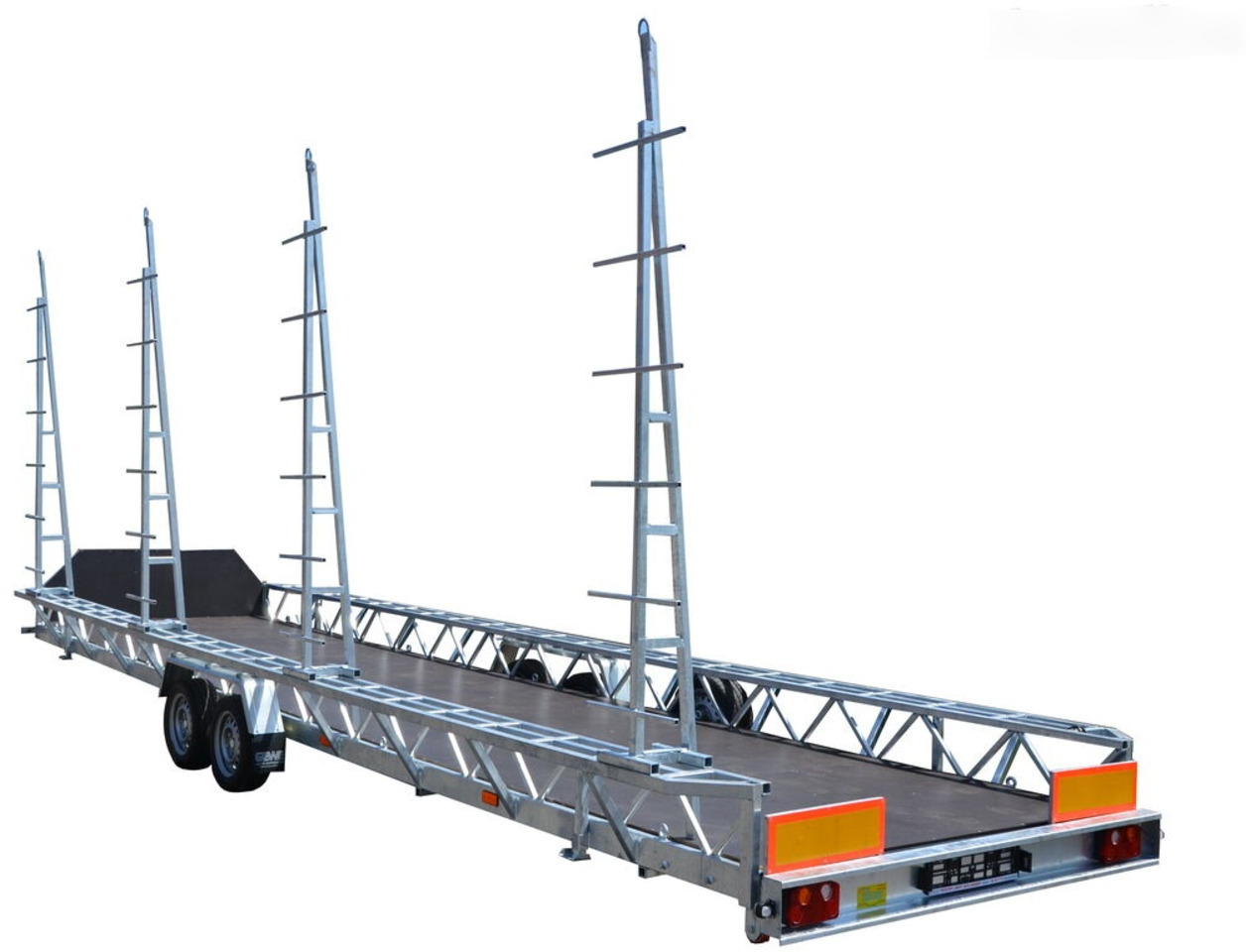 Gewe P3500 G/1 przyczepa do transportu basenów 8,5x1,93 m - Нискорамна площадка ремарке: снимка 2 Gewe P3500 G/1 przyczepa do transportu basenów 8,5x1,93 m - Нискорамна площадка ремарке: снимка 2