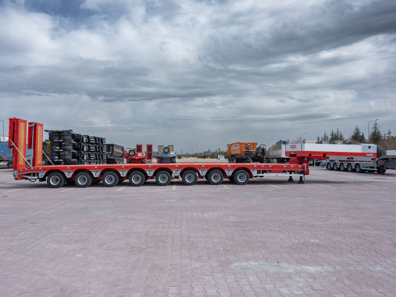 Нови Нискорамна площадка полуремарке Özgül 8 AXLE LOWBED SEMI TRAILER: снимка 17