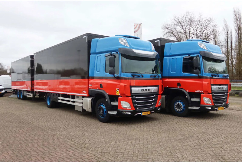 DAF CF 410 Bakwagen+Trailer met klep 2.000 kg. 6 Stuks in voorraad. Price 49.500,-- euro netto. - Камион фургон: снимка 2 DAF CF 410 Bakwagen+Trailer met klep 2.000 kg. 6 Stuks in voorraad. Price 49.500,-- euro netto. - Камион фургон: снимка 2