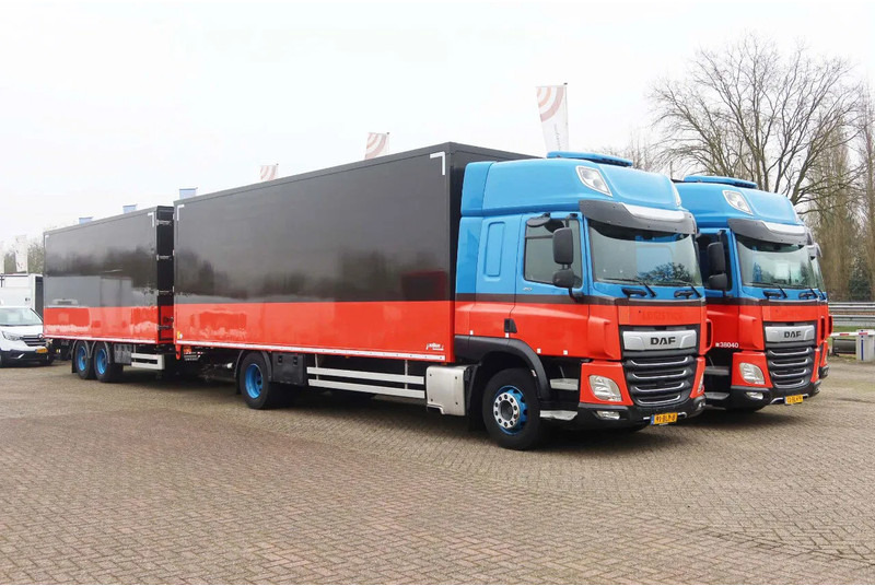 DAF CF 410 Bakwagen + trailer 2x Dhollandia 2000 KG klep - Камион фургон: снимка 2 DAF CF 410 Bakwagen + trailer 2x Dhollandia 2000 KG klep - Камион фургон: снимка 2