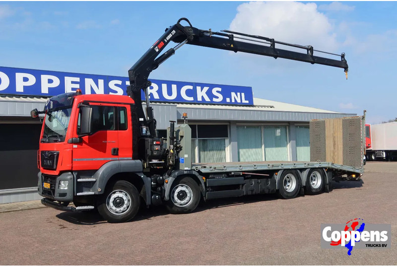 MAN TGS 35.360 8x2 Euro 6 Oprijwagen + Hiab 228 E 3 kraan. - Бордови камион, Камион с кран: снимка 1 MAN TGS 35.360 8x2 Euro 6 Oprijwagen + Hiab 228 E 3 kraan. - Бордови камион, Камион с кран: снимка 1