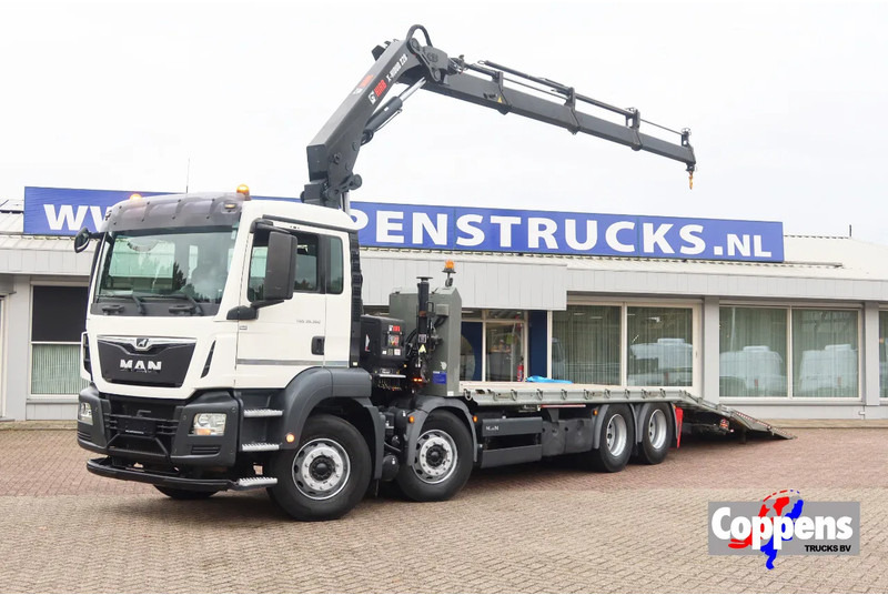MAN TGS 35.360 Kraanwagen + oprijwagen Hiab 228 E3 - Камион с кран: снимка 1 MAN TGS 35.360 Kraanwagen + oprijwagen Hiab 228 E3 - Камион с кран: снимка 1