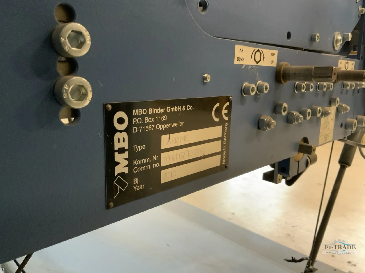 Печатарско оборудване MBO FA 82-ME Navigator: снимка 6